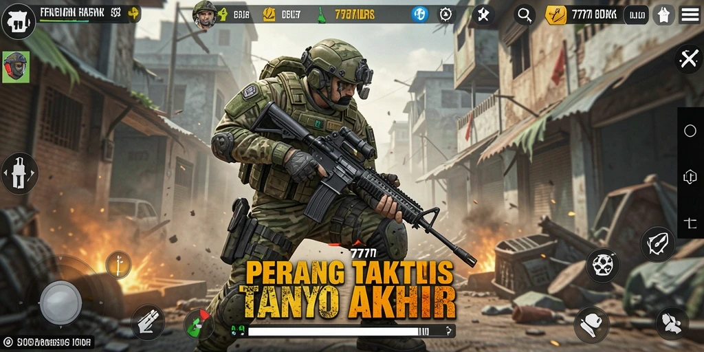 Screenshot gameplay 777IDR yang menunjukkan aksi tembak-menembak yang intens.