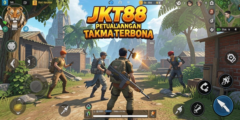 Tangkapan layar utama JKT88 menampilkan petualangan mendebarkan di dunia terbuka.