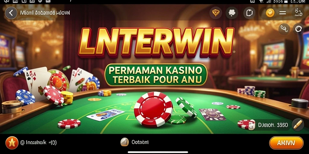 Screenshot menunjukkan gameplay seru di LNTERWIN dengan pengalaman Kasino yang menyenangkan.