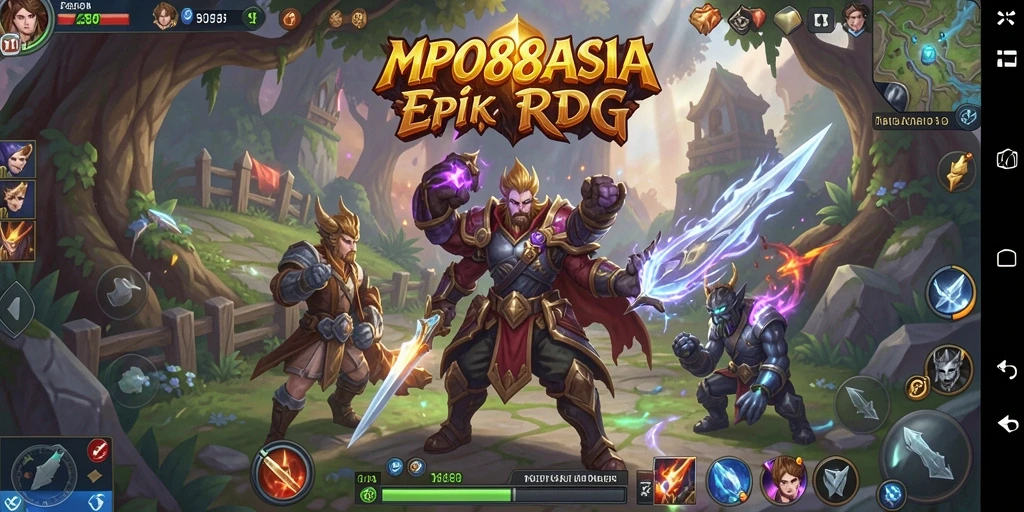 Screenshot MPO88ASIA menampilkan aksi pertempuran seru di dunia RPG.