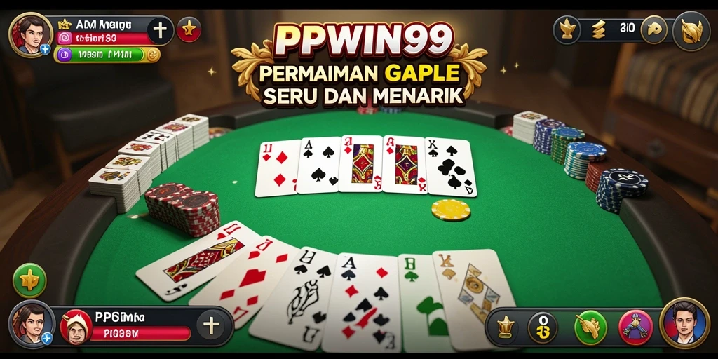 Gambaran gameplay seru Gaple di PPWIN99.