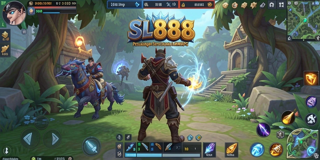 Tampilan gameplay seru dari SL888 dalam dunia MMORPG.